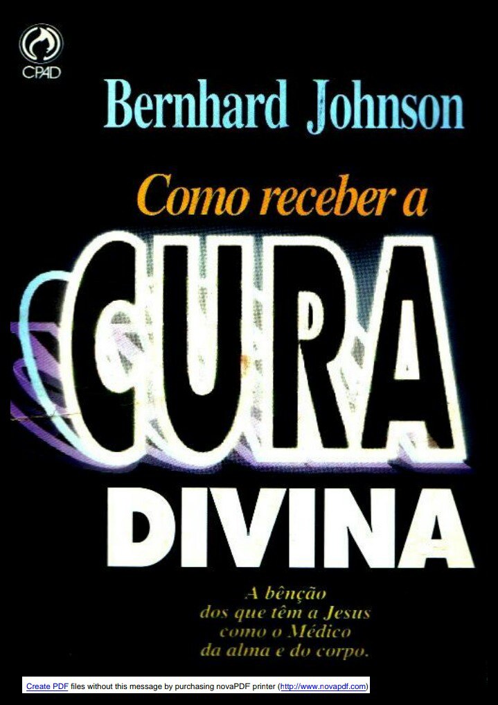 Como receber a Cura Divina - Bernhard Johnson