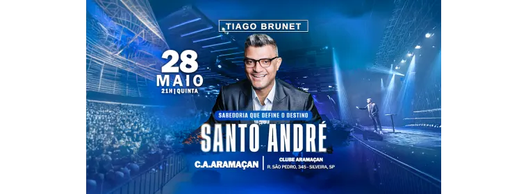 TIAGO BRUNET EM SANTO ANDRÉ