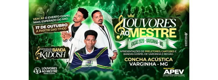 LOUVORES AO MESTRE 2026 — VARGINHA/MG