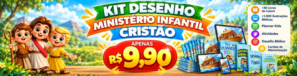 Kit Ministério Infantil Cristão - Produto Gospel