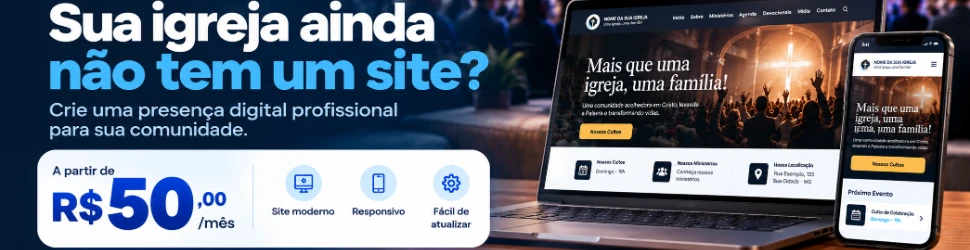 Sua igreja merece um site profissional